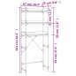 vidaXL Waschmaschinenregal Schwarz 67x25x163 cm Holzwerkstoff vidaXL Waschmaschinenregal Schwarz 67x25x163 cm Holzwerkstoff
