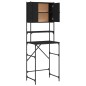 vidaXL Waschmaschinenschrank Schwarz 67x48x194 cm Holzwerkstoff vidaXL Waschmaschinenschrank Schwarz 67x48x194 cm Holzwerkstoff