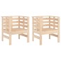 vidaXL Gartenstühle 2 Stk. 61,5x53x71 cm Massivholz Kiefer vidaXL Gartenstühle 2 Stk. 61,5x53x71 cm Massivholz Kiefer