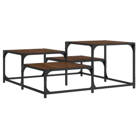 vidaXL Couchtisch Braun Eichen-Optik 87,5x87,5x40 cm Holzwerkstoff