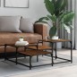 vidaXL Couchtisch Braun Eichen-Optik 87,5x87,5x40 cm Holzwerkstoff vidaXL Couchtisch Braun Eichen-Optik 87,5x87,5x40 cm Holzwerkstoff