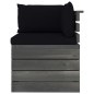 vidaXL Garten-Palettensofa 2-Sitzer mit Kissen Kiefer Massivholz vidaXL Garten-Palettensofa 2-Sitzer mit Kissen Kiefer Massivholz