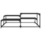 vidaXL Couchtisch Schwarz 107x107x40 cm Holzwerkstoff vidaXL Couchtisch Schwarz 107x107x40 cm Holzwerkstoff