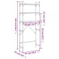vidaXL Waschmaschinenregal Sonoma-Eiche 67x25x163 cm Holzwerkstoff vidaXL Waschmaschinenregal Sonoma-Eiche 67x25x163 cm Holzwerkstoff