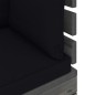 vidaXL Garten-Palettensofa 2-Sitzer mit Kissen Kiefer Massivholz vidaXL Garten-Palettensofa 2-Sitzer mit Kissen Kiefer Massivholz