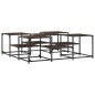 vidaXL Couchtisch Braun Eichen-Optik 121x121x40 cm Holzwerkstoff vidaXL Couchtisch Braun Eichen-Optik 121x121x40 cm Holzwerkstoff