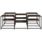 vidaXL Couchtisch Braun Eichen-Optik 121x121x40 cm Holzwerkstoff vidaXL Couchtisch Braun Eichen-Optik 121x121x40 cm Holzwerkstoff
