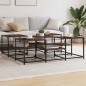 vidaXL Couchtisch Räuchereiche 121x121x40 cm Holzwerkstoff vidaXL Couchtisch Räuchereiche 121x121x40 cm Holzwerkstoff