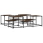 vidaXL Couchtisch Räuchereiche 121x121x40 cm Holzwerkstoff vidaXL Couchtisch Räuchereiche 121x121x40 cm Holzwerkstoff