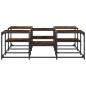 vidaXL Couchtisch Räuchereiche 121x121x40 cm Holzwerkstoff vidaXL Couchtisch Räuchereiche 121x121x40 cm Holzwerkstoff
