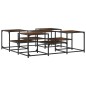vidaXL Couchtisch Räuchereiche 121x121x40 cm Holzwerkstoff vidaXL Couchtisch Räuchereiche 121x121x40 cm Holzwerkstoff