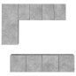 vidaXL 5-tlg. Wohnwand Betongrau Holzwerkstoff vidaXL 5-tlg. Wohnwand Betongrau Holzwerkstoff