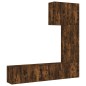 vidaXL 5-tlg. Wohnwand Räuchereiche Holzwerkstoff vidaXL 5-tlg. Wohnwand Räuchereiche Holzwerkstoff