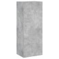 vidaXL 4-tlg. Wohnwand Betongrau Holzwerkstoff vidaXL 4-tlg. Wohnwand Betongrau Holzwerkstoff