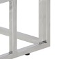 vidaXL Konsolentisch Silbern Edelstahl und Hartglas vidaXL Konsolentisch Silbern Edelstahl und Hartglas