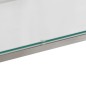 vidaXL Konsolentisch Silbern Edelstahl und Hartglas vidaXL Konsolentisch Silbern Edelstahl und Hartglas