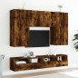 vidaXL 5-tlg. Wohnwand Räuchereiche Holzwerkstoff vidaXL 5-tlg. Wohnwand Räuchereiche Holzwerkstoff