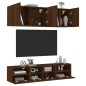 vidaXL 5-tlg. Wohnwand Braun Eichen-Optik Holzwerkstoff vidaXL 5-tlg. Wohnwand Braun Eichen-Optik Holzwerkstoff