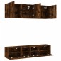 vidaXL 5-tlg. Wohnwand Räuchereiche Holzwerkstoff vidaXL 5-tlg. Wohnwand Räuchereiche Holzwerkstoff