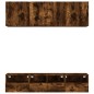 vidaXL 5-tlg. Wohnwand Räuchereiche Holzwerkstoff vidaXL 5-tlg. Wohnwand Räuchereiche Holzwerkstoff