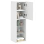 vidaXL TV-Schränke mit LED-Leuchten 2 Stk. Weiß 30,5x30x102 cm vidaXL TV-Schränke mit LED-Leuchten 2 Stk. Weiß 30,5x30x102 cm
