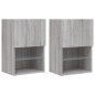 vidaXL TV-Schränke mit LED-Leuchten 2 Stk. Grau Sonoma 40,5x30x60 cm vidaXL TV-Schränke mit LED-Leuchten 2 Stk. Grau Sonoma 40,5x30x60 cm