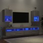 vidaXL TV-Schränke mit LED-Leuchten 2 Stk. Grau Sonoma 40,5x30x60 cm vidaXL TV-Schränke mit LED-Leuchten 2 Stk. Grau Sonoma 40,5x30x60 cm