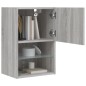 vidaXL TV-Schränke mit LED-Leuchten 2 Stk. Grau Sonoma 40,5x30x60 cm vidaXL TV-Schränke mit LED-Leuchten 2 Stk. Grau Sonoma 40,5x30x60 cm