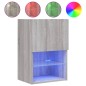 vidaXL TV-Schränke mit LED-Leuchten 2 Stk. Grau Sonoma 40,5x30x60 cm vidaXL TV-Schränke mit LED-Leuchten 2 Stk. Grau Sonoma 40,5x30x60 cm