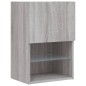 vidaXL TV-Schränke mit LED-Leuchten 2 Stk. Grau Sonoma 40,5x30x60 cm vidaXL TV-Schränke mit LED-Leuchten 2 Stk. Grau Sonoma 40,5x30x60 cm