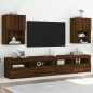vidaXL TV-Schränke mit LED-Leuchten 2 Stk. Braun Eichen-Optik vidaXL TV-Schränke mit LED-Leuchten 2 Stk. Braun Eichen-Optik