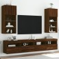 vidaXL TV-Schränke mit LED-Leuchten 2 Stk. Braun Eiche-Optik vidaXL TV-Schränke mit LED-Leuchten 2 Stk. Braun Eiche-Optik