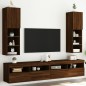 vidaXL TV-Schränke mit LED-Leuchten 2 Stk. Braun Eichen-Optik vidaXL TV-Schränke mit LED-Leuchten 2 Stk. Braun Eichen-Optik
