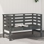 vidaXL Gartenbank Grau 111,5x53x71 cm Massivholz Kiefer vidaXL Gartenbank Grau 111,5x53x71 cm Massivholz Kiefer