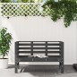 vidaXL Gartenbank Grau 111,5x53x71 cm Massivholz Kiefer vidaXL Gartenbank Grau 111,5x53x71 cm Massivholz Kiefer