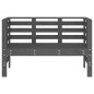 vidaXL Gartenbank Grau 111,5x53x71 cm Massivholz Kiefer vidaXL Gartenbank Grau 111,5x53x71 cm Massivholz Kiefer