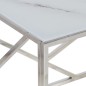 vidaXL Couchtisch Silbern Edelstahl und Hartglas vidaXL Couchtisch Silbern Edelstahl und Hartglas