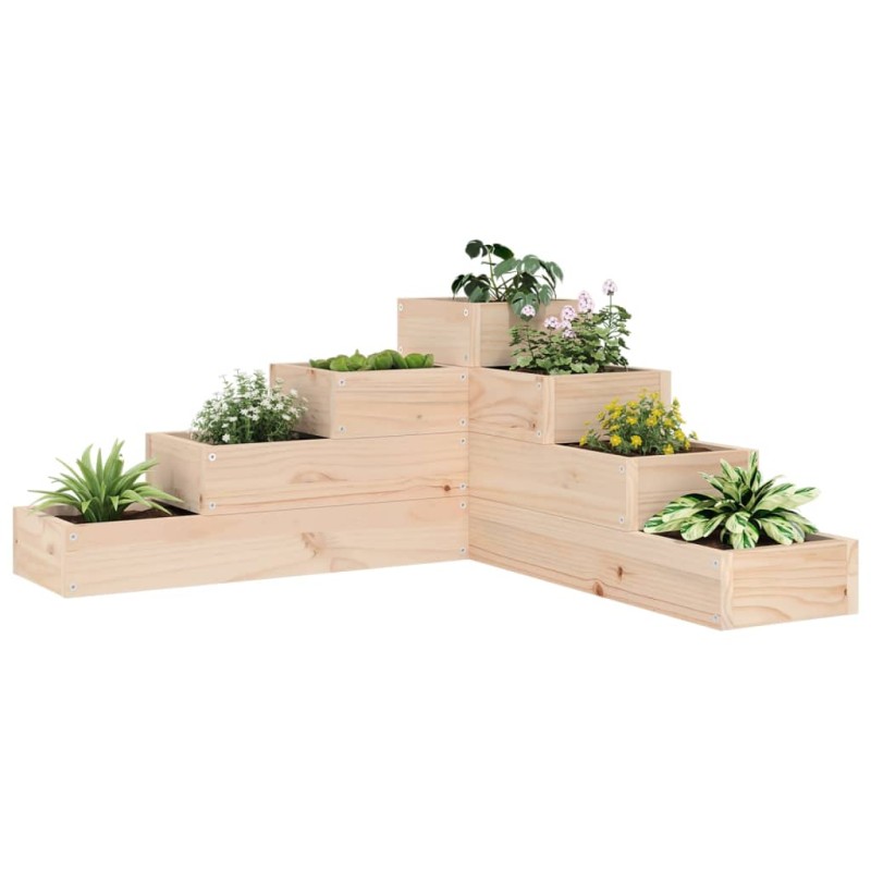 vidaXL Pflanzentreppe 4 Stufen 80,5x79x36 cm Massivholz Kiefer vidaXL Pflanzentreppe 4 Stufen 80,5x79x36 cm Massivholz Kiefer