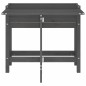 vidaXL Pflanzkasten mit Klappbarer Tischplatte Grau Massivholz Kiefer vidaXL Pflanzkasten mit Klappbarer Tischplatte Grau Massivholz Kiefer