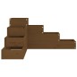 vidaXL Pflanzentreppe 4 Stufen 80,5x79x36 cm Honigbraun Massivholz vidaXL Pflanzentreppe 4 Stufen 80,5x79x36 cm Honigbraun Massivholz