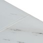vidaXL Couchtisch Silbern Edelstahl und Hartglas
