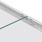 vidaXL Couchtisch Silbern Edelstahl und Hartglas vidaXL Couchtisch Silbern Edelstahl und Hartglas