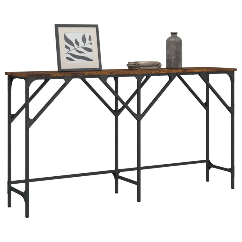 vidaXL Konsolentisch Räuchereiche 140x29x75 cm Holzwerkstoff vidaXL Konsolentisch Räuchereiche 140x29x75 cm Holzwerkstoff