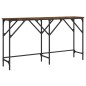 vidaXL Konsolentisch Räuchereiche 140x29x75 cm Holzwerkstoff vidaXL Konsolentisch Räuchereiche 140x29x75 cm Holzwerkstoff