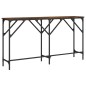 vidaXL Konsolentisch Räuchereiche 140x29x75 cm Holzwerkstoff vidaXL Konsolentisch Räuchereiche 140x29x75 cm Holzwerkstoff