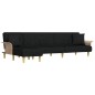 vidaXL Schlafsofa in L-Form Schwarz 279x140x70 cm Stoff vidaXL Schlafsofa in L-Form Schwarz 279x140x70 cm Stoff