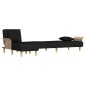 vidaXL Schlafsofa in L-Form Schwarz 279x140x70 cm Stoff vidaXL Schlafsofa in L-Form Schwarz 279x140x70 cm Stoff