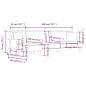 vidaXL Schlafsofa in L-Form Schwarz 279x140x70 cm Stoff vidaXL Schlafsofa in L-Form Schwarz 279x140x70 cm Stoff