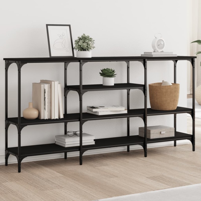 vidaXL Konsolentisch Schwarz 160x29x80 cm Holzwerkstoff vidaXL Konsolentisch Schwarz 160x29x80 cm Holzwerkstoff