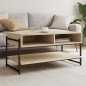 vidaXL Couchtisch Sonoma-Eiche 90x50x45 cm Holzwerkstoff vidaXL Couchtisch Sonoma-Eiche 90x50x45 cm Holzwerkstoff